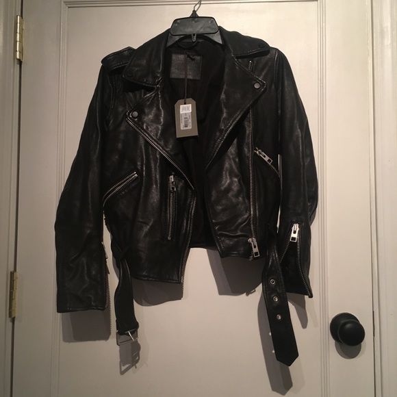 ALLSAINTS Balfern Leather Biker Jacket - Picture 5 of 8
